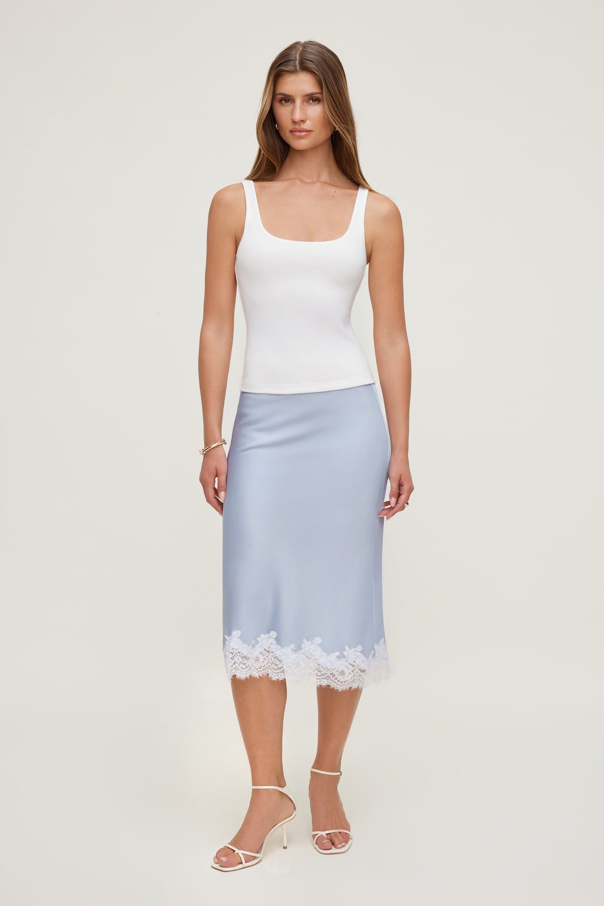 Scoop Neck Tank Top White - Dynamite