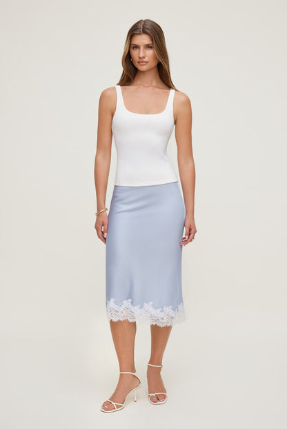 Scoop Neck Tank Top White - Dynamite
