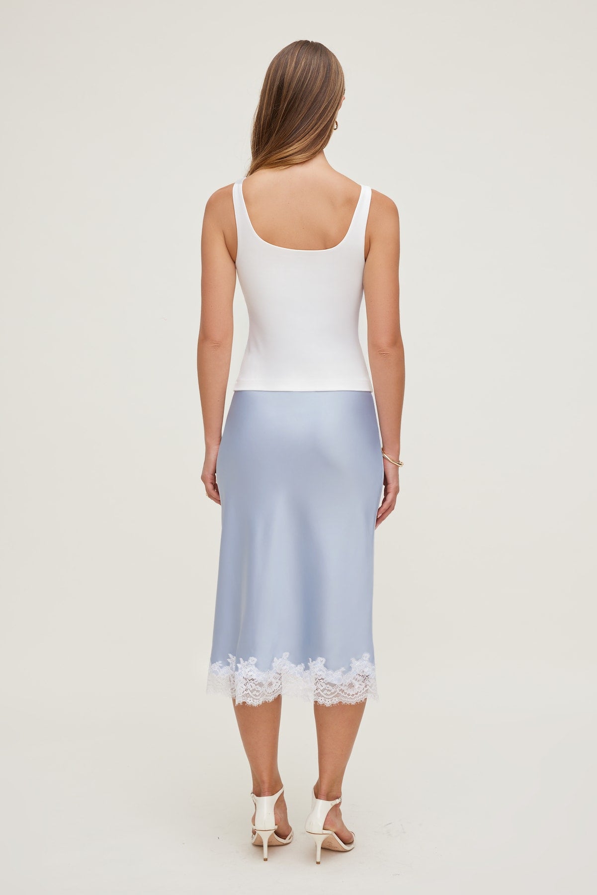 Scoop Neck Tank Top White - Dynamite