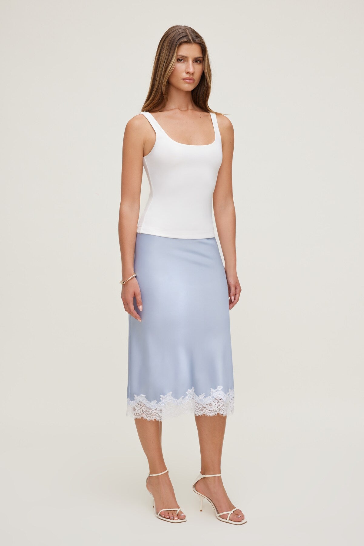 Scoop Neck Tank Top White - Dynamite