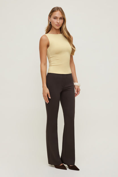 Nola Sculpt Tank Top Yellow - Dynamite