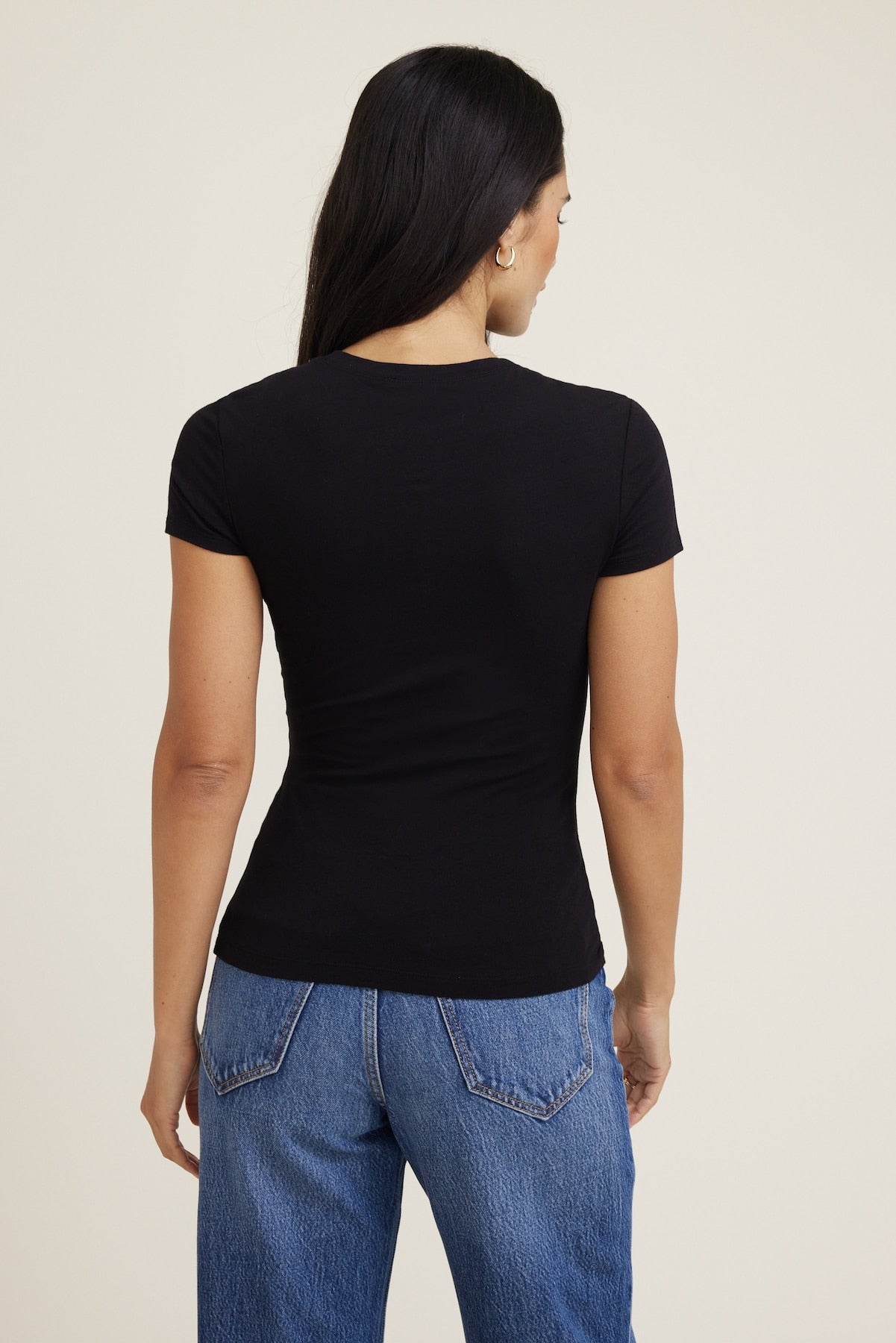 Fitted Jersey T Shirt BLACK - Dynamite