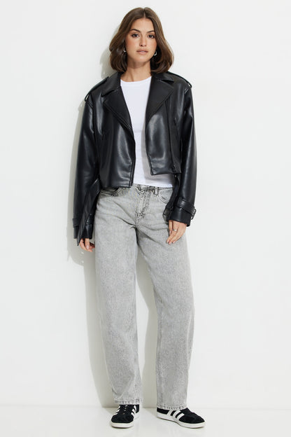 Tedi Ribbed Long Sleeve T Shirt White - Dynamite