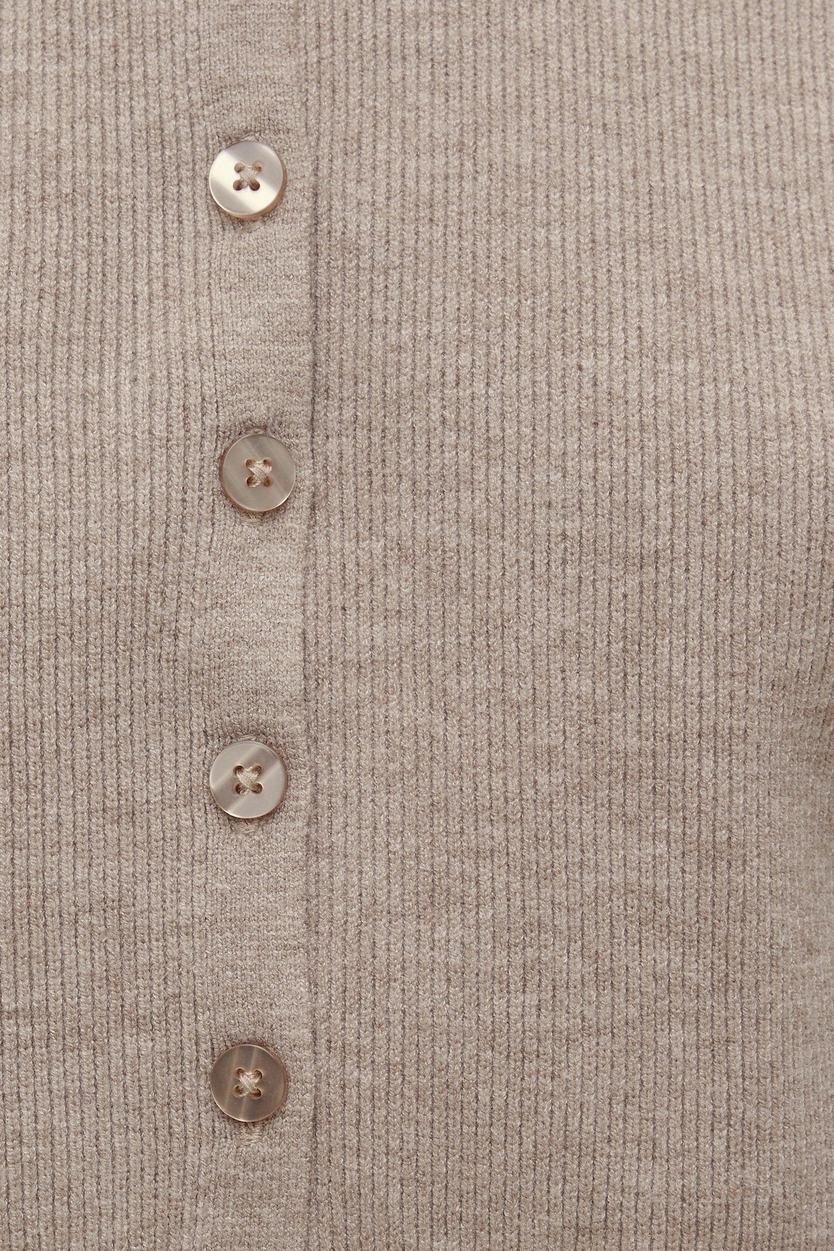 Sara Ribbed Cinch Hem Cardigan Beige - Dynamite