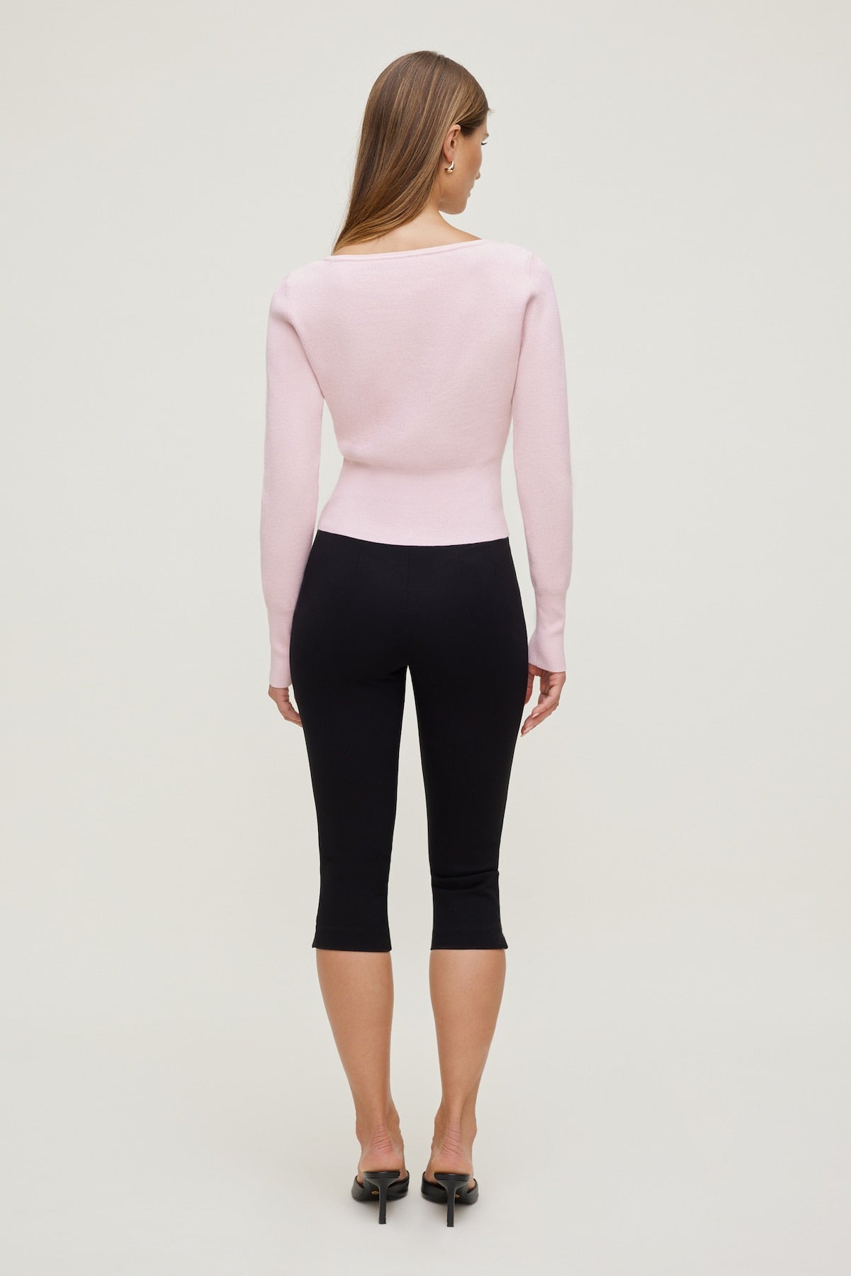 Sara Ribbed Cinch Hem Cardigan Pink - Dynamite