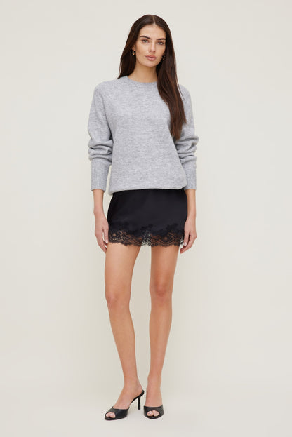 Rory Oversized Sweater Gray - Dynamite