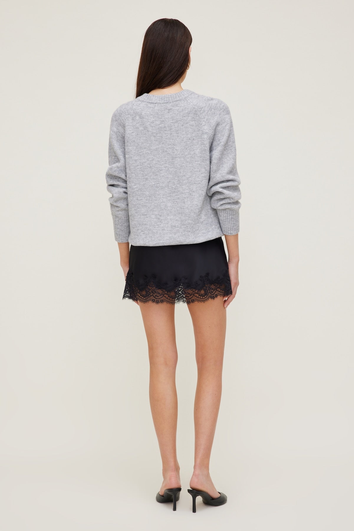 Rory Oversized Sweater Gray - Dynamite