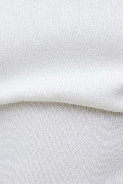Cinched Boat Neck Sweater White - Dynamite