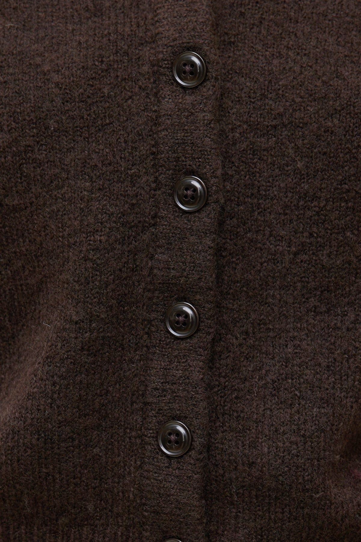 Rebecca Crewneck Cardigan Brown - Dynamite