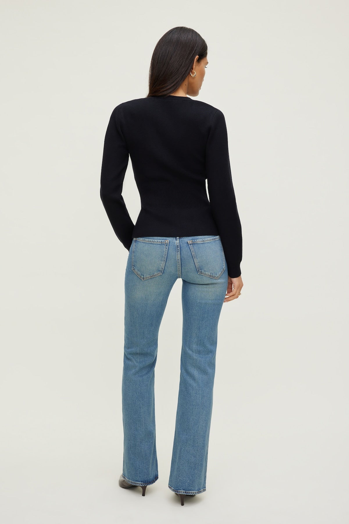 Cinched Waist Cardigan Black - Dynamite