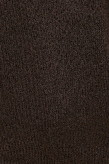 Lola Off Shoulder Sweater Brown - Dynamite
