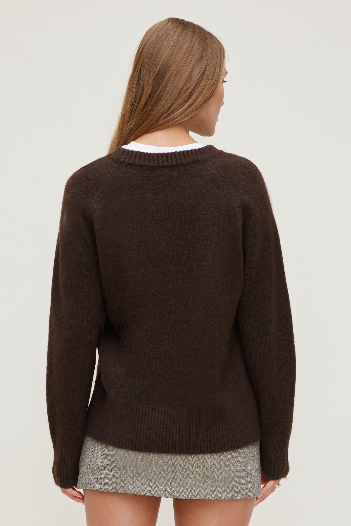 Rory Oversized Sweater Brown - Dynamite