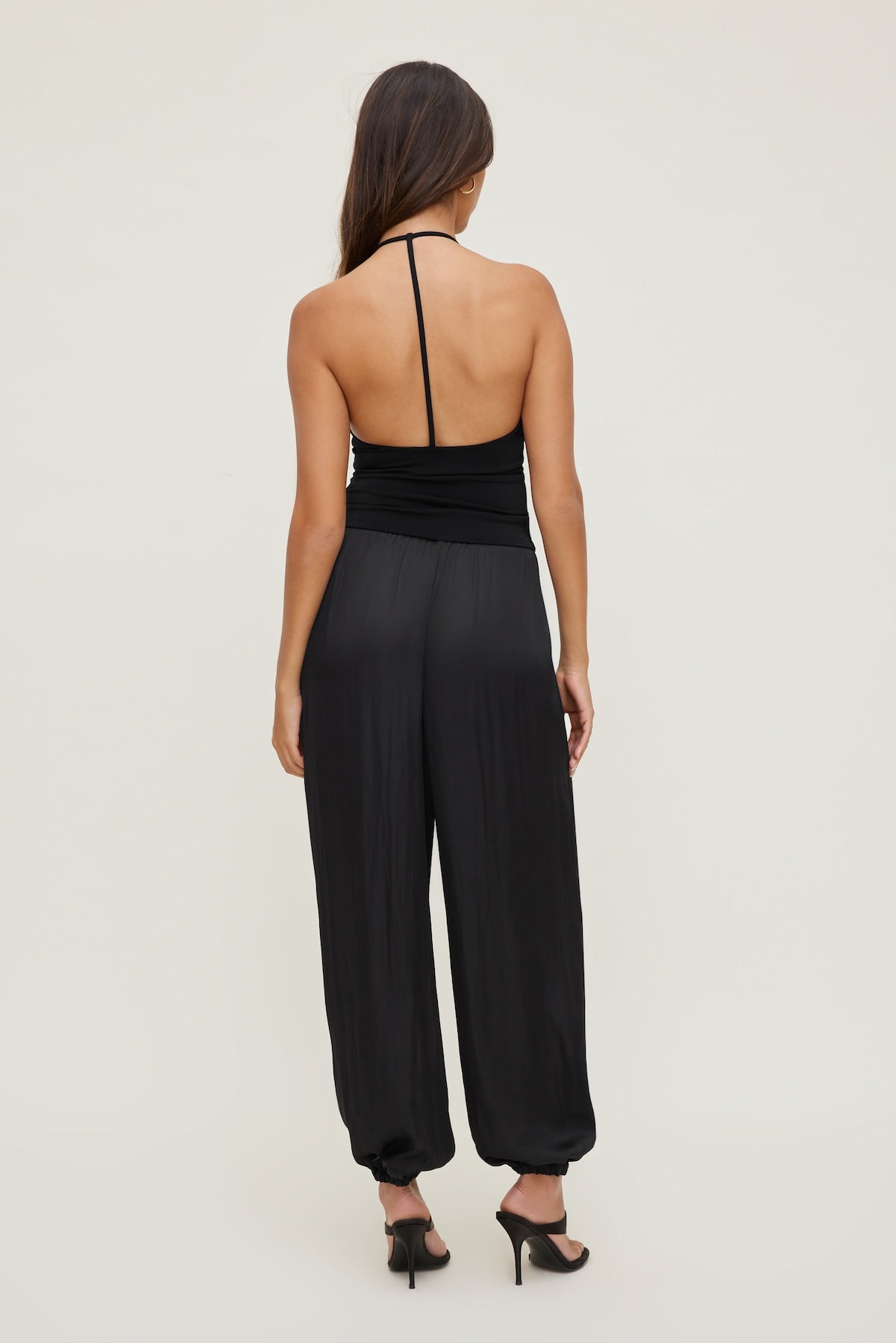 Satin Balloon Pants Black - Dynamite