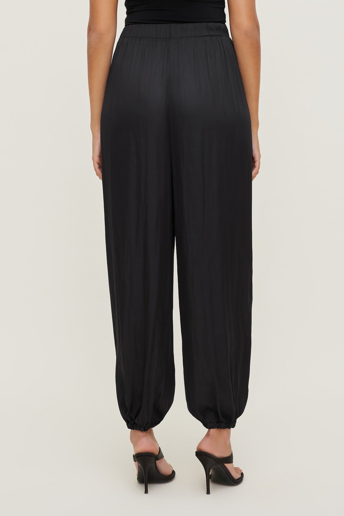 Satin Balloon Pants Black - Dynamite