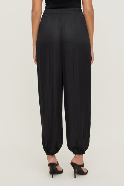 Satin Balloon Pants Black - Dynamite
