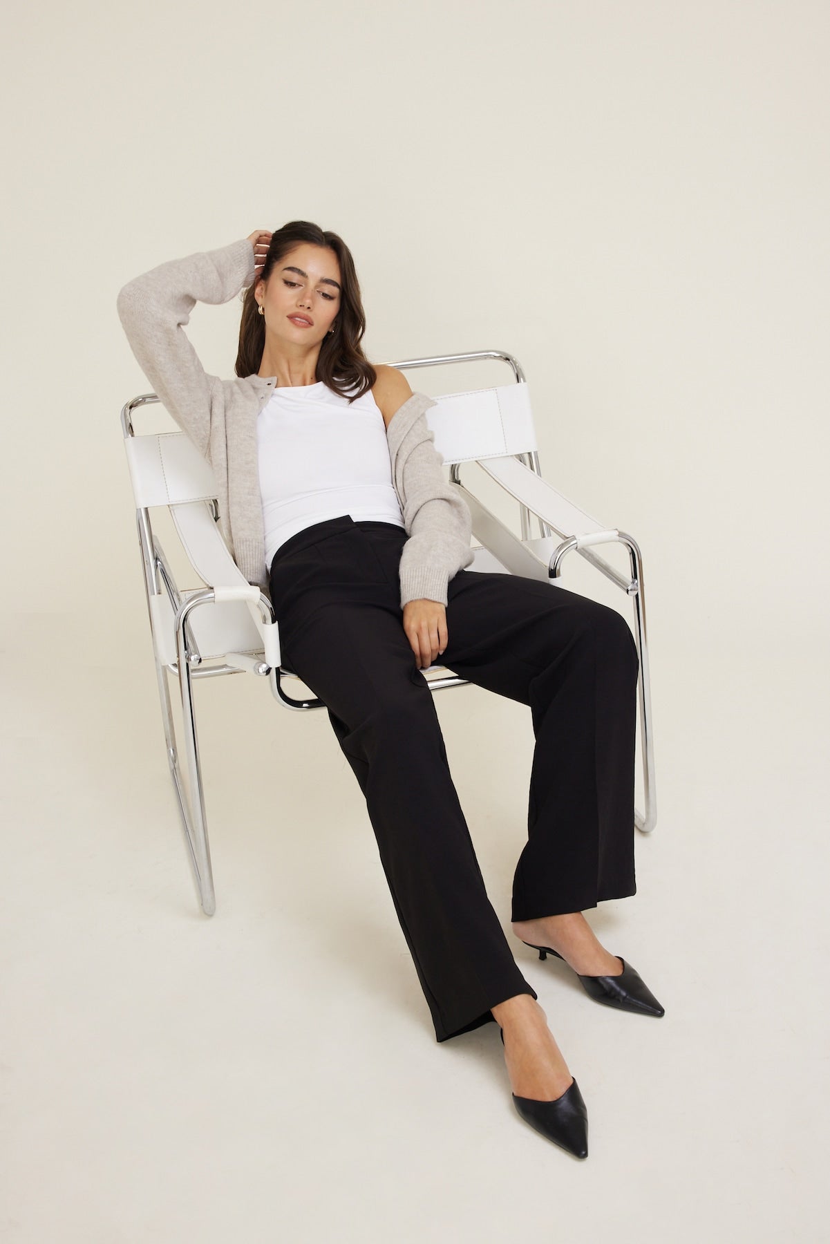 Yasmin Airflow Straight Leg Pants Black - Dynamite
