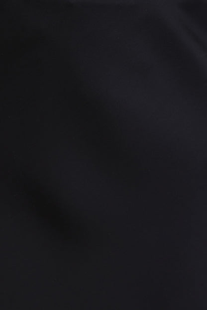 Lace Satin Midi Skirt Black - Dynamite