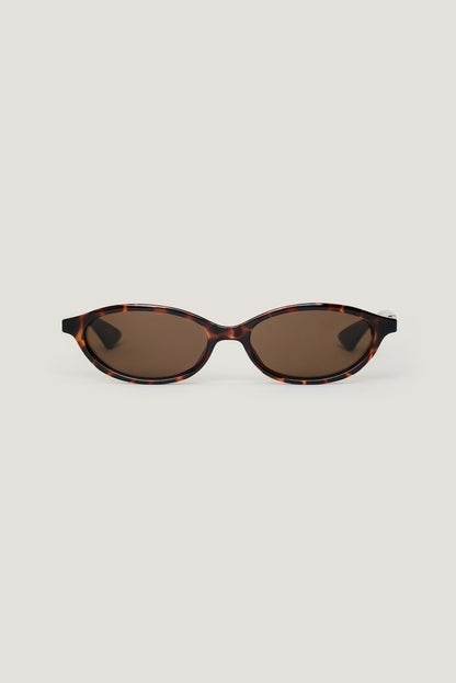 LE SPECS | Duskfall Oval Sunglasses Brown - Dynamite