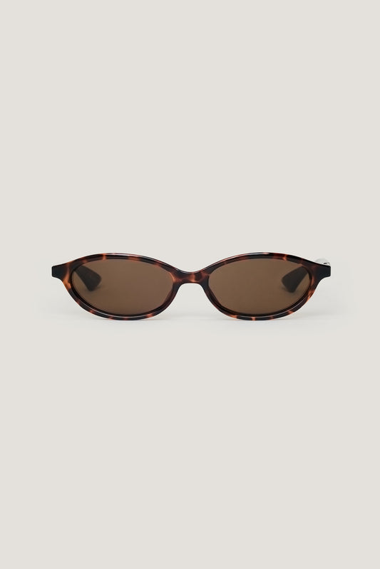 LE SPECS | Duskfall Oval Sunglasses Brown - Dynamite