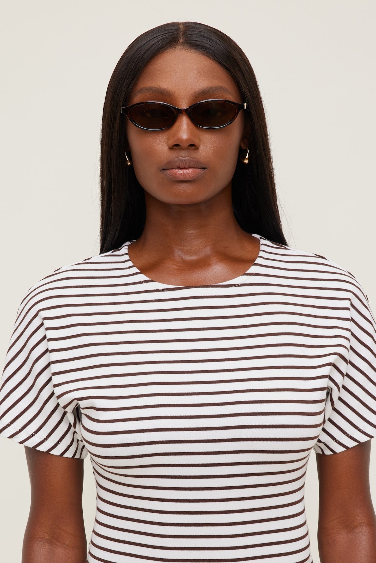 LE SPECS | Duskfall Oval Sunglasses Brown - Dynamite