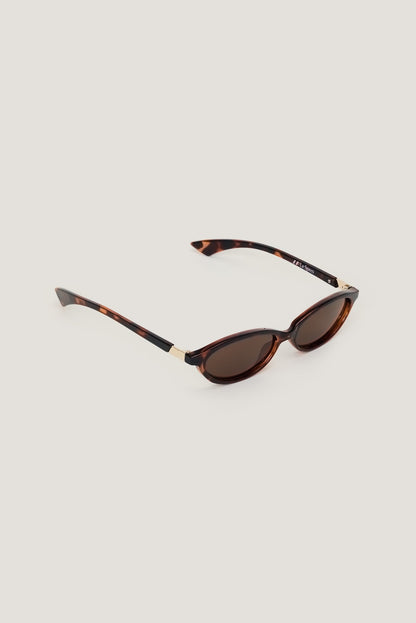 LE SPECS | Duskfall Oval Sunglasses Brown - Dynamite