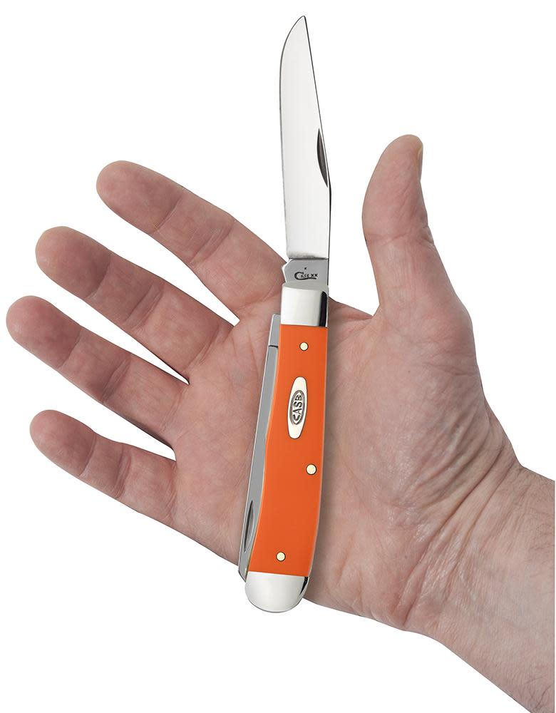 Case Knives Orange Synthetic Trapper Knife