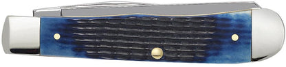 Case Knives Rogers Corn Cob Jig Blue Bone Trapper Knife