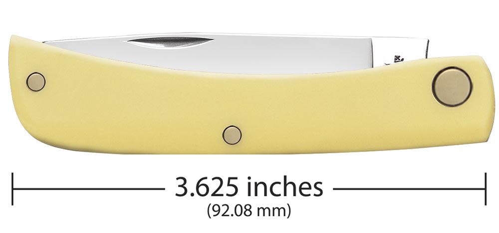 Case Knives Yellow Synthetic Carbon Steel Sod Buster® Jr Knife