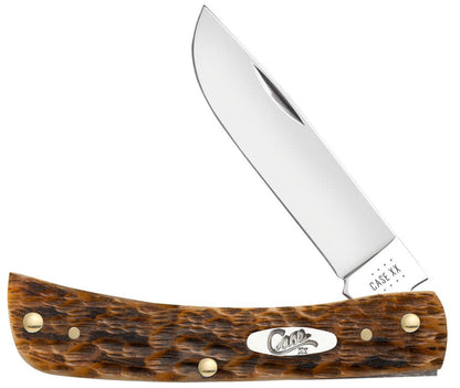 Case Knives Peach Seed Jig Amber Bone Sod Buster® Jr Knife