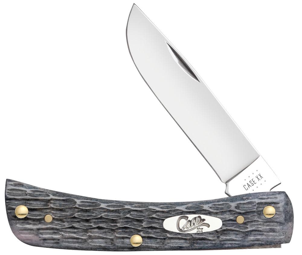 Case Knives Pocket Worn® Crandall Jig Gray Bone Sod Buster® Jr Knife