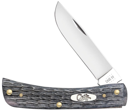 Case Knives Pocket Worn® Crandall Jig Gray Bone Sod Buster® Jr Knife