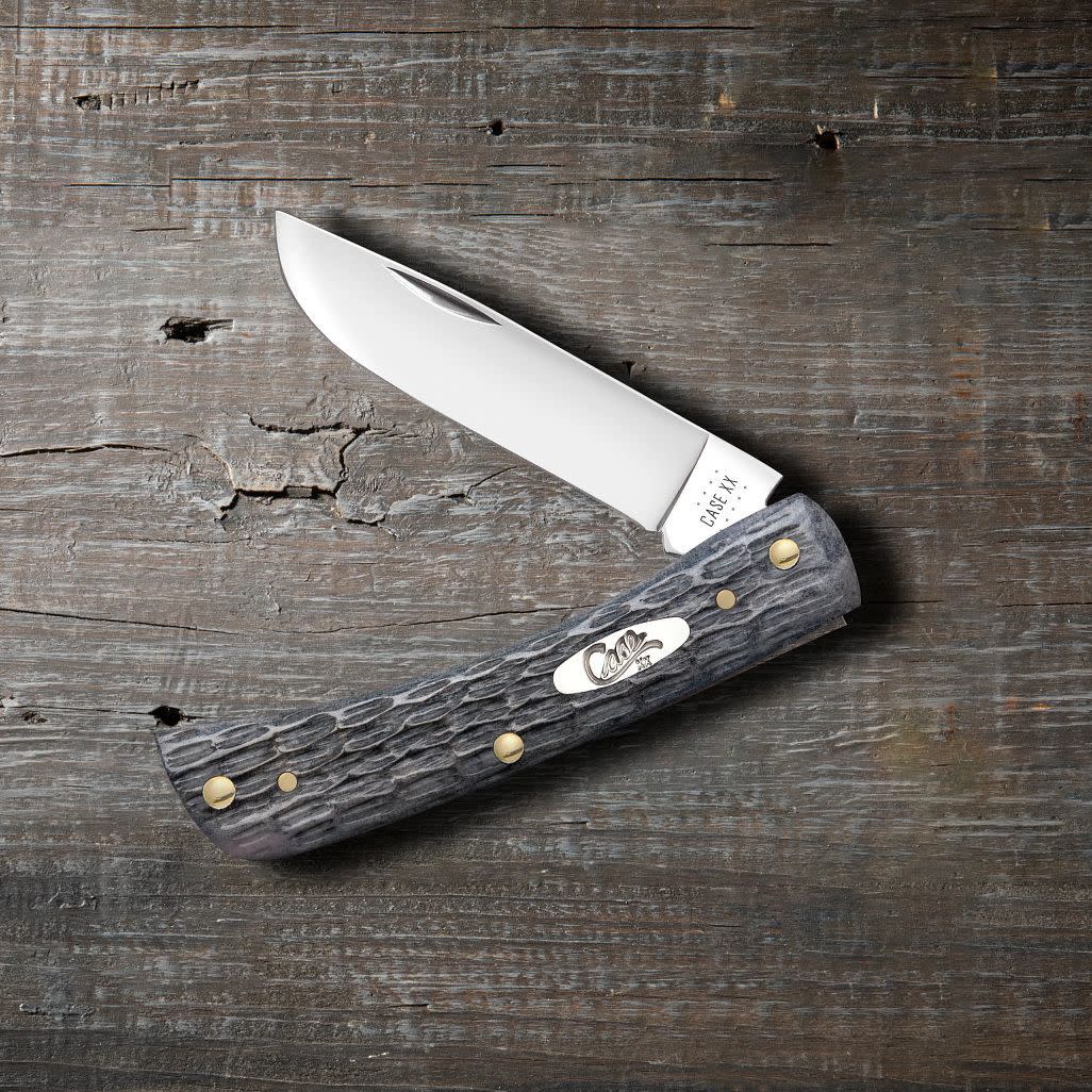 Case Knives Pocket Worn® Crandall Jig Gray Bone Sod Buster® Jr Knife