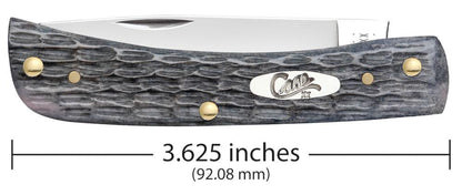 Case Knives Pocket Worn® Crandall Jig Gray Bone Sod Buster® Jr Knife