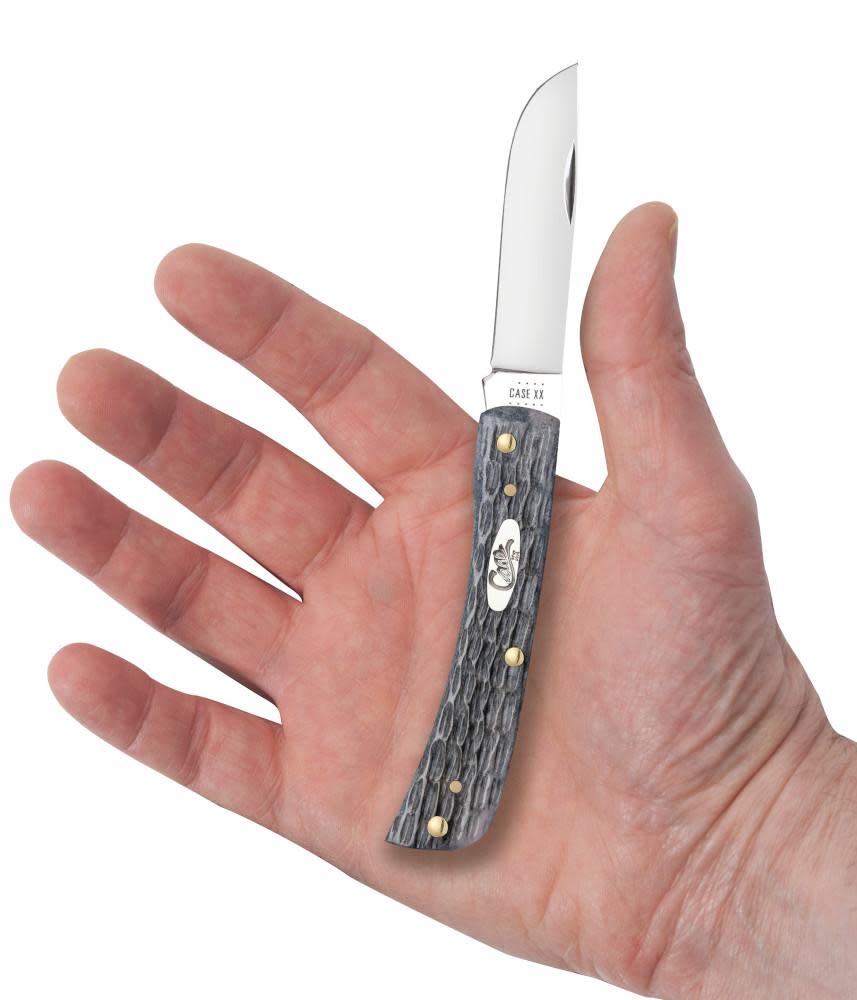 Case Knives Pocket Worn® Crandall Jig Gray Bone Sod Buster® Jr Knife