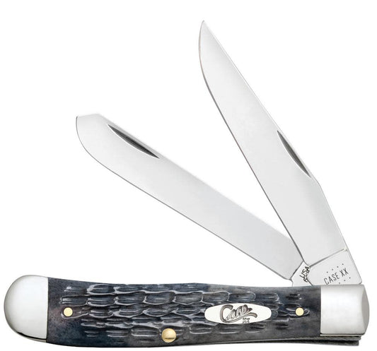 Case Knives Pocket Worn® Crandall Jig Gray Bone Trapper Knife