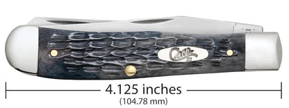 Case Knives Pocket Worn® Crandall Jig Gray Bone Trapper Knife