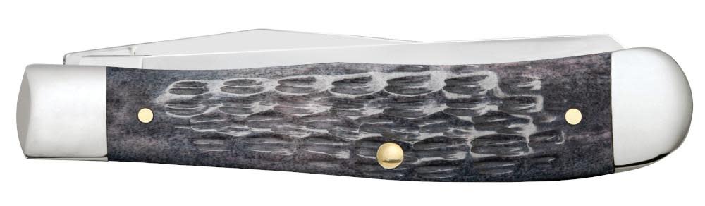 Case Knives Pocket Worn® Crandall Jig Gray Bone Trapper Knife