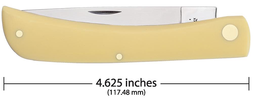 Case Knives Yellow Synthetic Chrome Vanadium Sod Buster® Knife