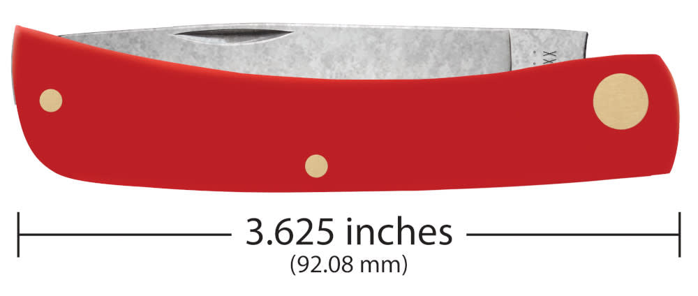 Case Knives American Workman Smooth Red Synthetic CS Sod Buster® Jr Knife