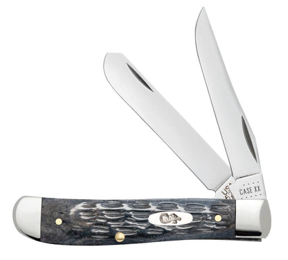 Case Knives Pocket Worn® Crandall Jig Gray Bone Mini Trapper Knife