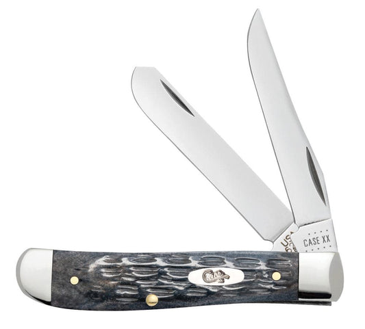 Case Knives Pocket Worn® Crandall Jig Gray Bone Mini Trapper Knife