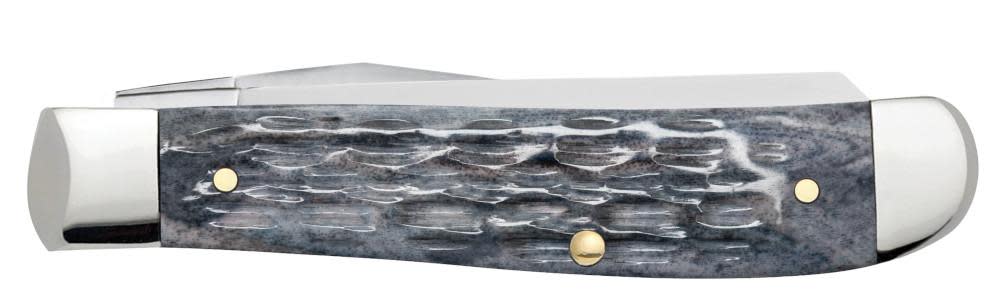 Case Knives Pocket Worn® Crandall Jig Gray Bone Mini Trapper Knife