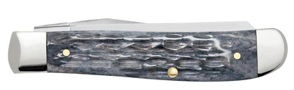 Case Knives Pocket Worn® Crandall Jig Gray Bone Mini Trapper Knife