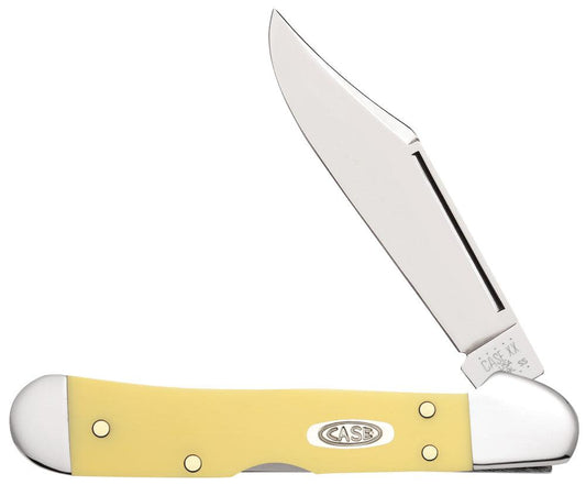 Case Knives Yellow Synthetic Carbon Steel Mini CopperLock® Knife