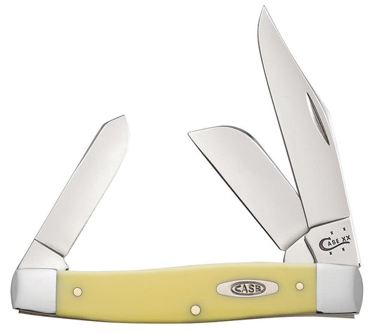 Case Knives Yellow Synthetic Carbon Steel Large Stockman Knife