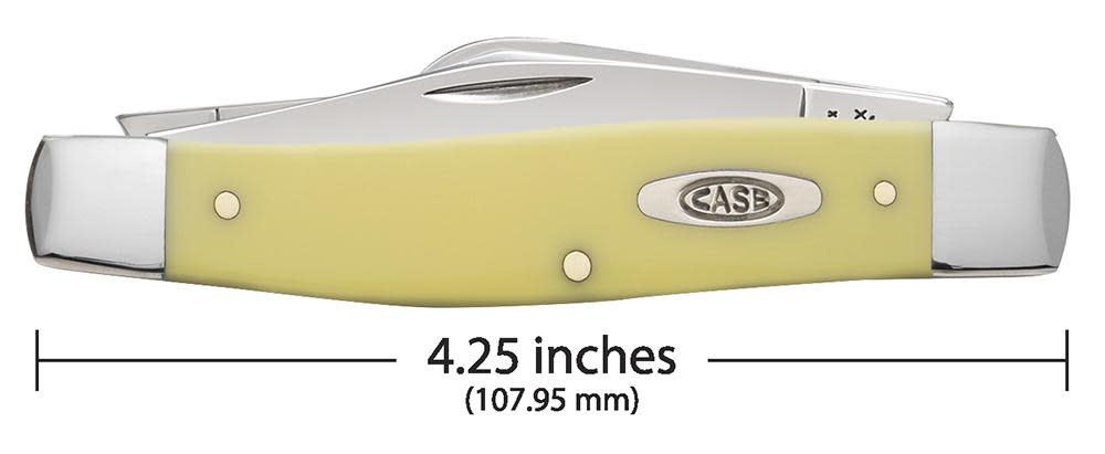 Case Knives Yellow Synthetic Carbon Steel Large Stockman Knife