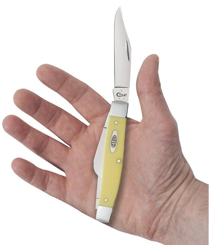Case Knives Yellow Synthetic Carbon Steel Large Stockman Knife