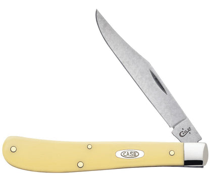 Case Knives Yellow Synthetic CS Slimline Trapper Knife