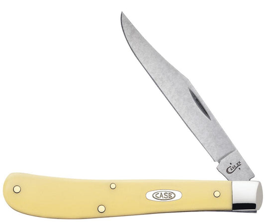 Case Knives Yellow Synthetic CS Slimline Trapper Knife