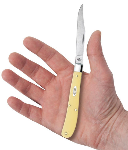 Case Knives Yellow Synthetic CS Slimline Trapper Knife